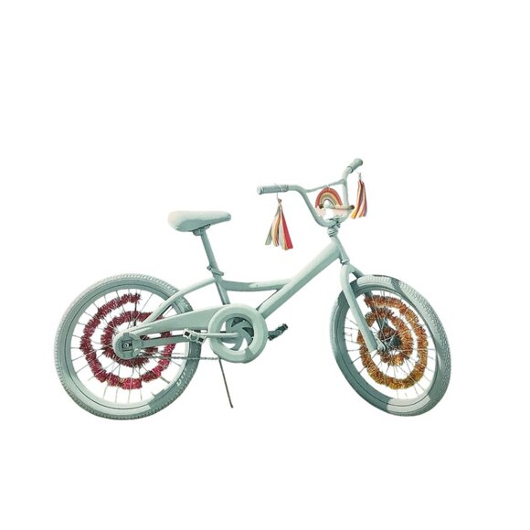 Sun Squad 5-Piece Bike Decorating Kit Garlands & Streamers Rainbow NEW UNOPENED - Picture 5 of 5